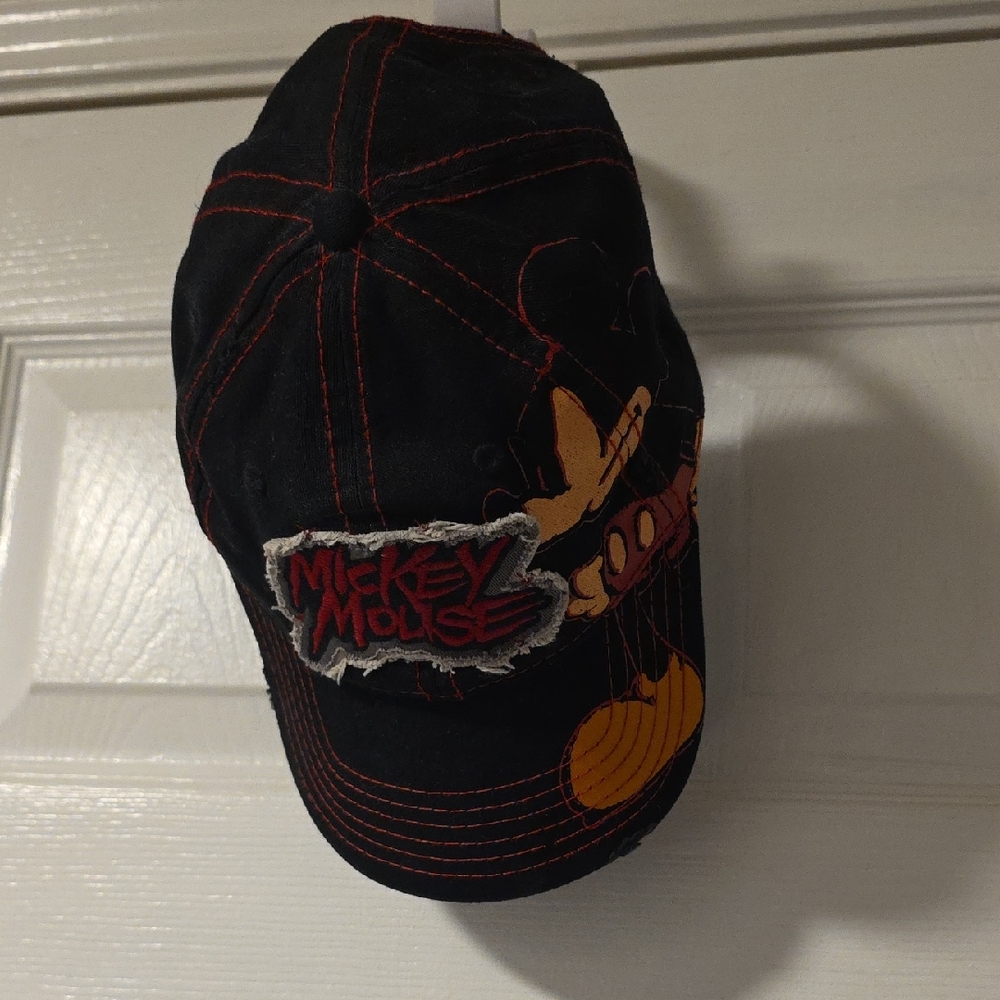 Disney World Mickey Mouse Black and Red Cap